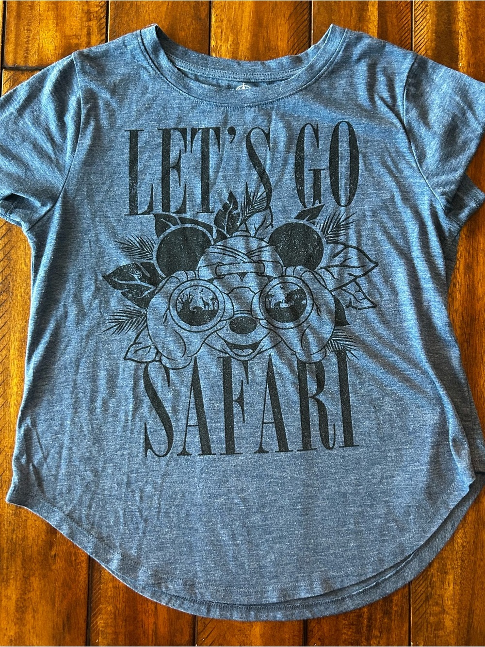Disney Parks Animal Kingdom Let’s Go Safari Graphic Tee - Blue